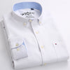 Men's Plaid Checked Oxford Button-down Shirt Chest Pocket