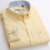 Men's Plaid Checked Oxford Button-down Shirt Chest Pocket