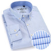Men's Plaid Checked Oxford Button-down Shirt Chest Pocket