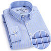Men's Plaid Checked Oxford Button-down Shirt Chest Pocket