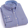 Men's Plaid Checked Oxford Button-down Shirt Chest Pocket
